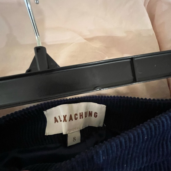 Alexa Chung Navy Courdoroy Flare Trousers UK size 8 (US 4) - Picture 4 of 4